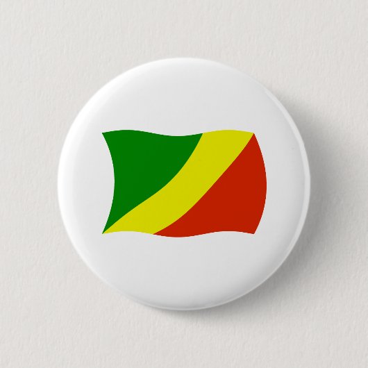Republiek Congo Vlag Knop Ronde Button 5,7 Cm (Voorkant)