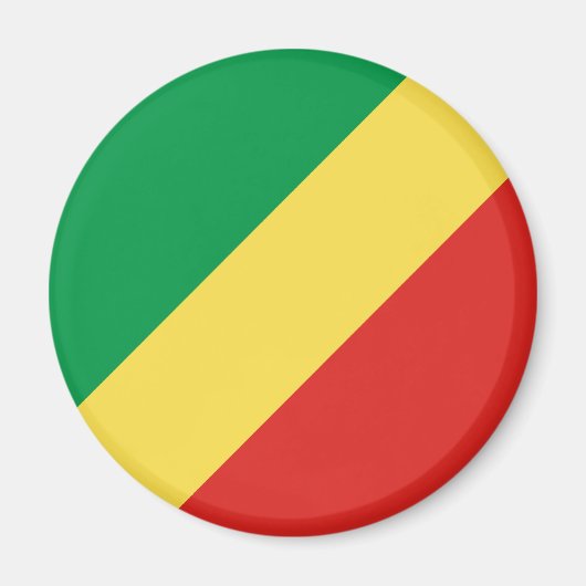 Republiek Congo Vlag Magnet (Voorkant)