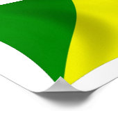 Republiek Congo Vlag Poster Print (Hoek)