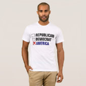 REPUBLIEK DEMOCRAT AMERIKA T-SHIRT (Voorkant volledig)