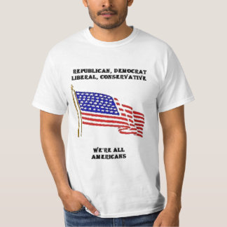 REPUBLIEK, DEMOCRAT, LIBERAL, CONSERVATIEF, WE&ap T-shirt