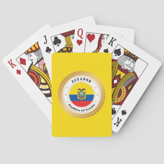Republiek Ecuador Pokerkaarten (Achterkant)