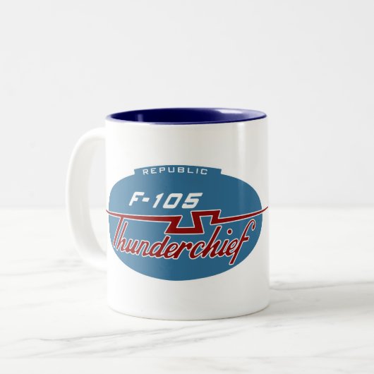Republiek F-105 Mok erfgoedkoffie (Voorkant links)