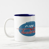 Republiek F-105 Mok erfgoedkoffie (Links)