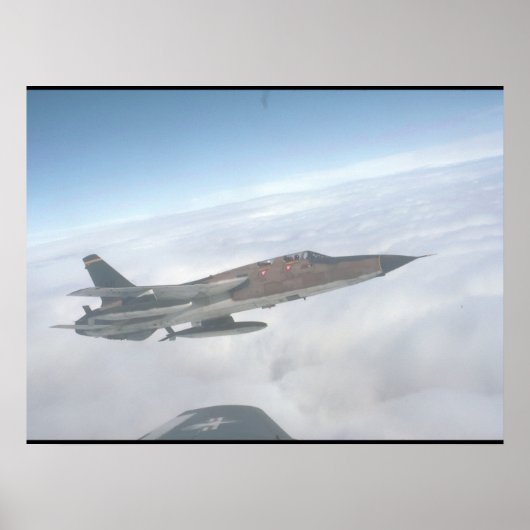 Republiek F-105 Thunderchief_Militair Vliegtuig Poster (Voorkant)
