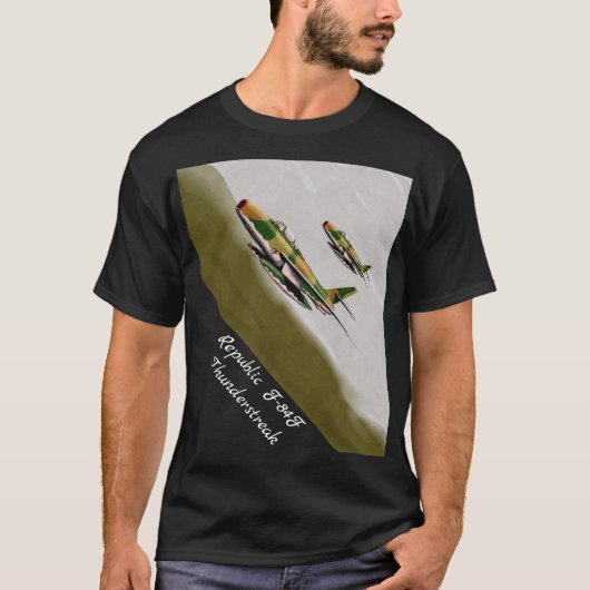 Republiek F-84F Thunderstreak T-shirt (Voorkant)