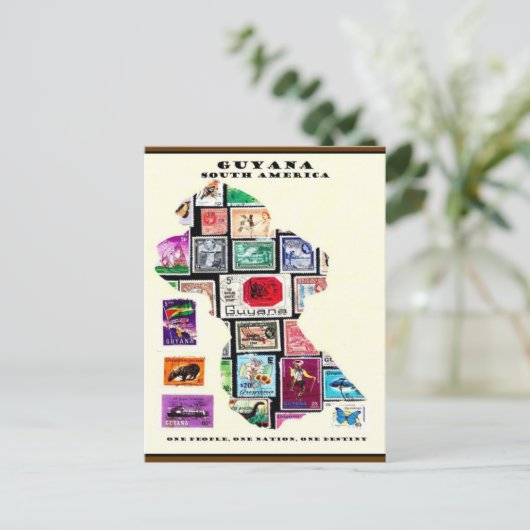 Republiek GUYANA Briefkaart (Staand voorkant)