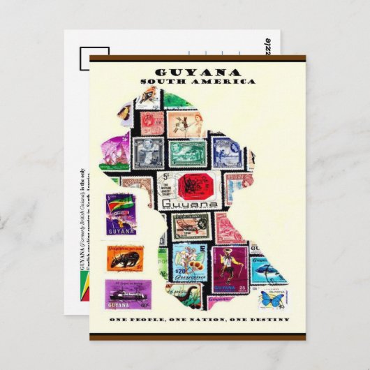 Republiek GUYANA Briefkaart (Voorkant / Achterkant)