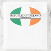 Republiek Ierland Vangstjaar 1922 Ovale Sticker (Tas)