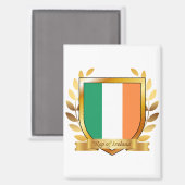 Republiek Ierland Vlag Schild Magneet (Voorkant / Achterkant)