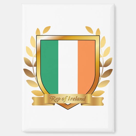 Republiek Ierland Vlag Schild Magneet (Voorkant)