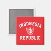 Republiek Indonesië Magneet (Voorkant / Achterkant)