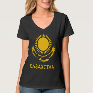 Republiek Kazachstan Qazaqstan Kazachse Vlag T-shirt