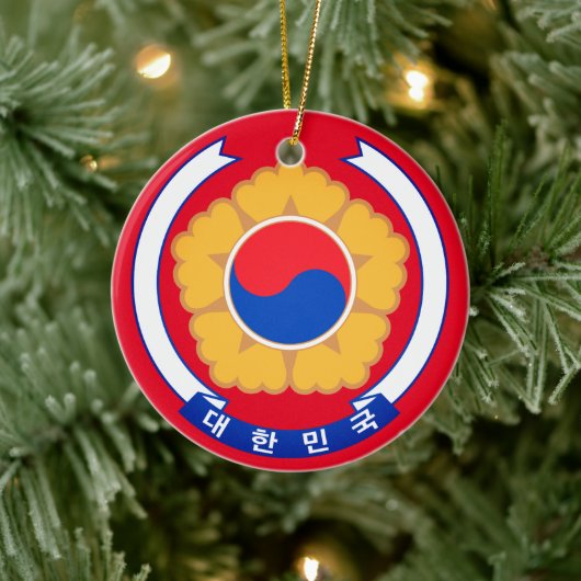 Republiek Korea Emblem Keramisch Ornament (Boom)