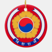 Republiek Korea Emblem Keramisch Ornament (Achterkant)