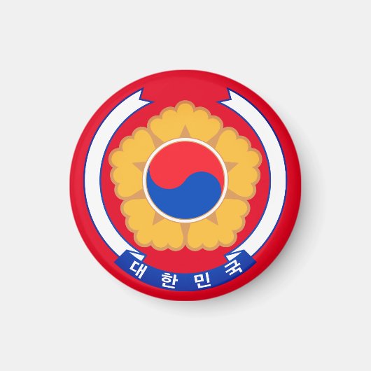 Republiek Korea Emblem Magneet (Voorkant)