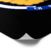 Republiek Korea Emblem Poster (Hoek)