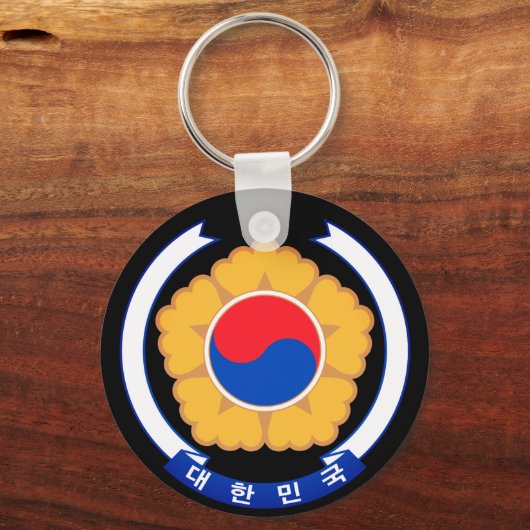 Republiek Korea Emblem Sleutelhanger (Voorkant)