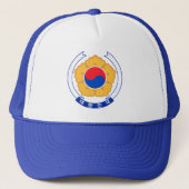 Republiek Korea Emblem Trucker Pet (Voorkant)