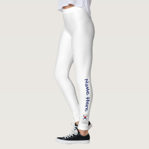 Republiek Korea en de vlag van de Verenigde Staten Leggings
