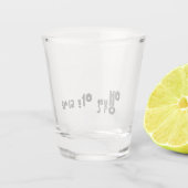Republiek Korea Hangul Shot Glas (Achterkant)