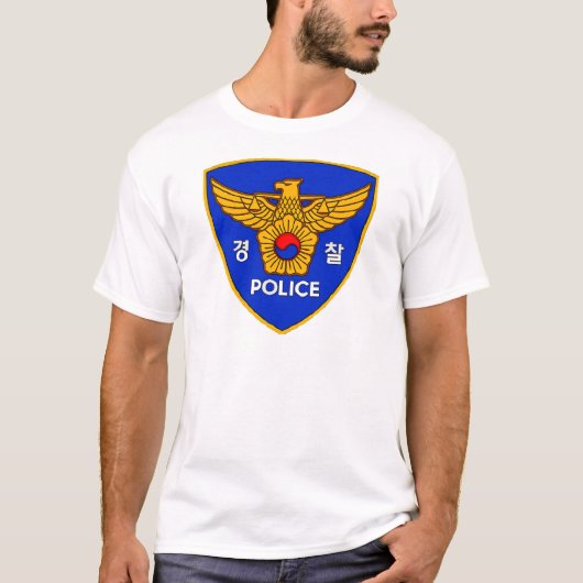 Republiek Korea Politiepatch T-shirt (Voorkant)