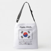 Republiek Korea Zuid-Koreaanse vlag gepersonalisee Crossbody Tas (Achterkant)