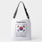 Republiek Korea Zuid-Koreaanse vlag gepersonalisee Crossbody Tas (Voorkant)