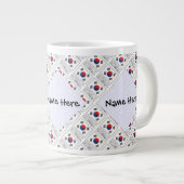 Republiek Korea Zuid-Koreaanse vlag gepersonalisee Grote Koffiekop (Voorkant rechts)