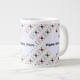 Republiek Korea Zuid-Koreaanse vlag gepersonalisee Grote Koffiekop