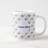 Republiek Korea Zuid-Koreaanse vlag gepersonalisee Grote Koffiekop (Rechts)