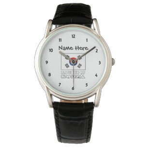 Republiek Korea Zuid-Koreaanse Vlag Gepersonalisee Horloge