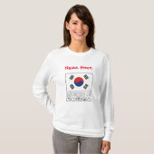 Republiek Korea Zuid-Koreaanse vlag rood personali T-shirt (Voorkant volledig)