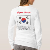 Republiek Korea Zuid-Koreaanse vlag rood personali T-shirt (Achterkant)