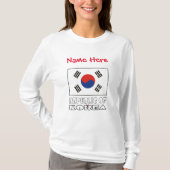Republiek Korea Zuid-Koreaanse vlag rood personali T-shirt (Voorkant)