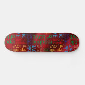 Republiek liefde skateboard (Horizontaal)