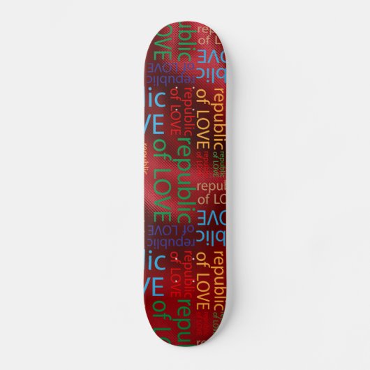 Republiek liefde skateboard (Voorkant)