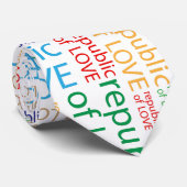 Republiek liefde stropdas (Opgerold)