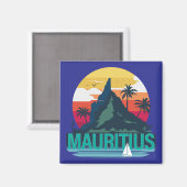 Republiek Mauritius Magneet (Voorkant / Achterkant)