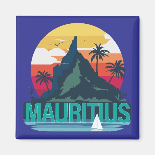Republiek Mauritius Magneet (Voorkant)