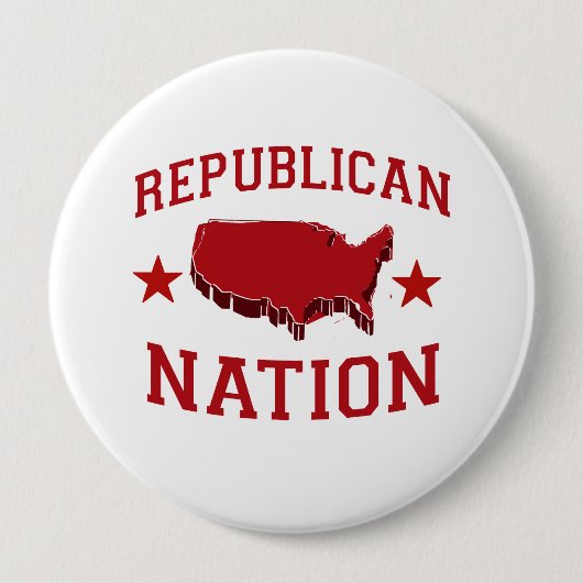 REPUBLIEK NATION RONDE BUTTON 4,0 CM (Voorkant)