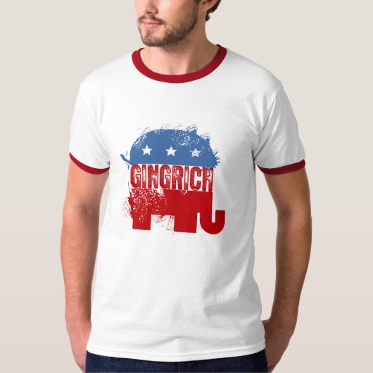 REPUBLIEK NIWT GINGRICH T-SHIRT (Voorkant)
