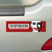 REPUBLIEK - OMDAT WIJ ALLEMAAL OP WELZIJN WILLEN W BUMPERSTICKER (Op auto)