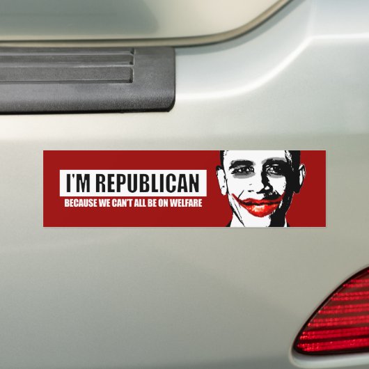 REPUBLIEK - OMDAT WIJ ALLEMAAL OP WELZIJN WILLEN W BUMPERSTICKER (Op auto)
