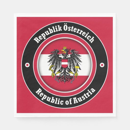 Republiek Oostenrijk Servet (Voorkant)