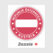 Republiek Oostenrijk Sticker (Vel)