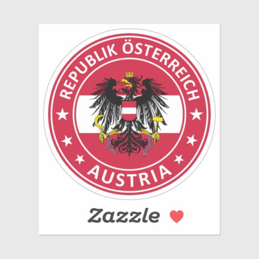 Republiek Oostenrijk Sticker (Vel)