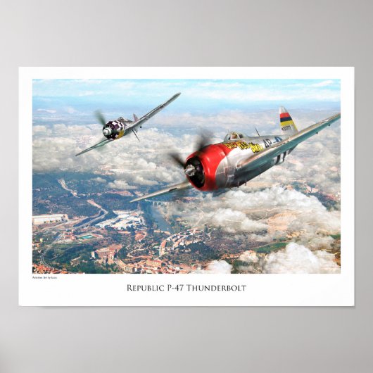 Republiek P-47 Thunderbolt Poster (Voorkant)