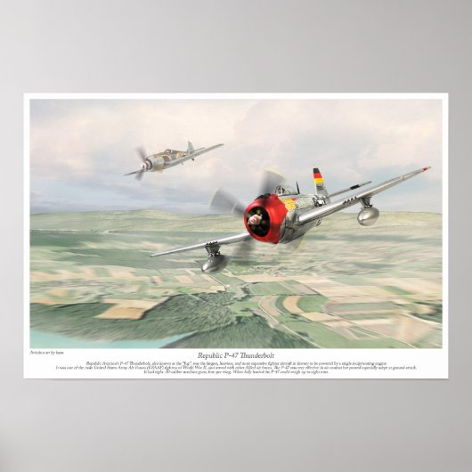 Republiek P-47 Thunderbolt Poster (Voorkant)