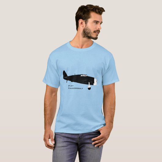 Republiek P-47 Thunderbolt T-shirt (Voorkant volledig)